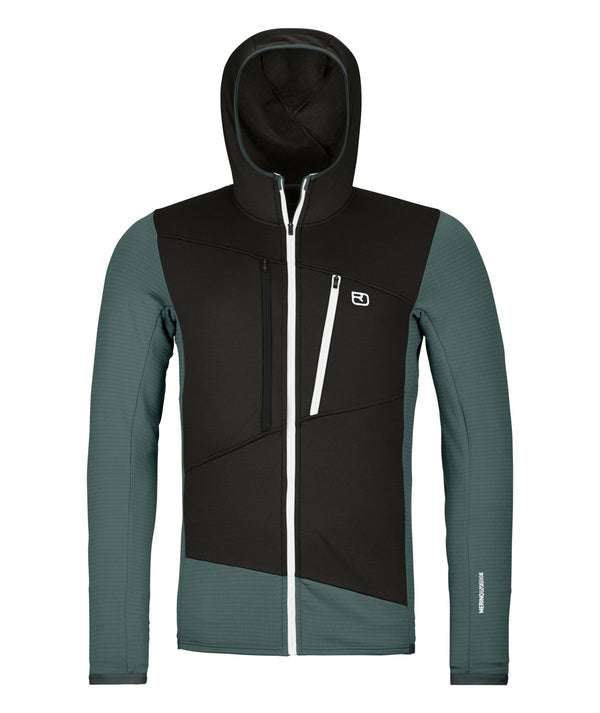 FLEECE GRID HOODY Herren