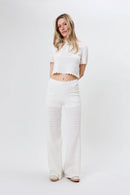 AUREA FLARED KNIT PANTS Damen