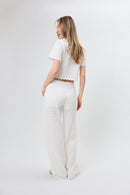 AUREA FLARED KNIT PANTS Damen