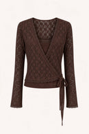 SYLVA LACE WRAP CARDIGAN Damen