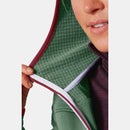 FLEECE GRID HOODY Damen