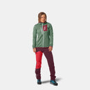 FLEECE GRID HOODY Damen